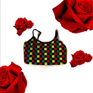 Selling XS womens tank top checker style worn ONCE